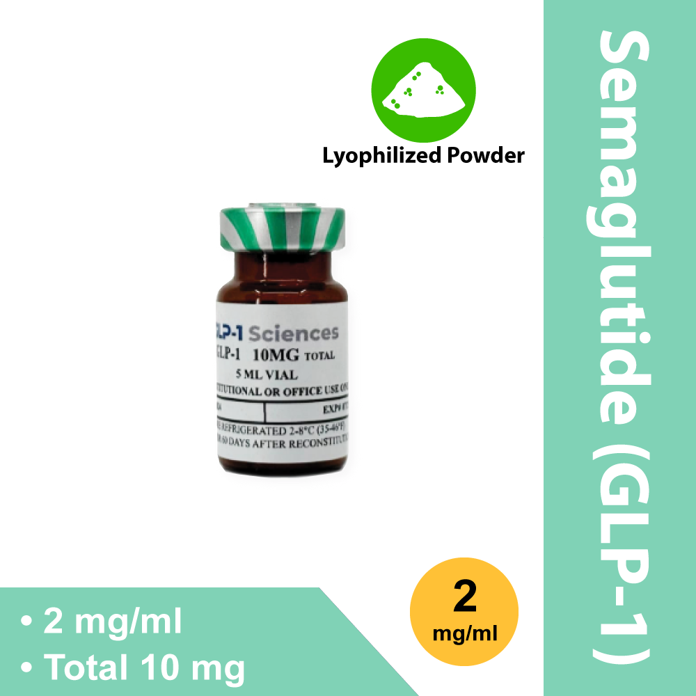 2mg/ml, 5ml vial Semaglutide-GLP-1 Receptor Agonist 10mg/vial 10 vial Powder
