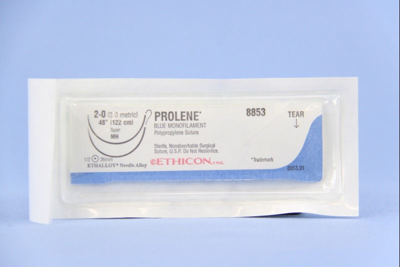 SUTURE, PROLENE BLU MONO 2-0 48" MH (36/BX)