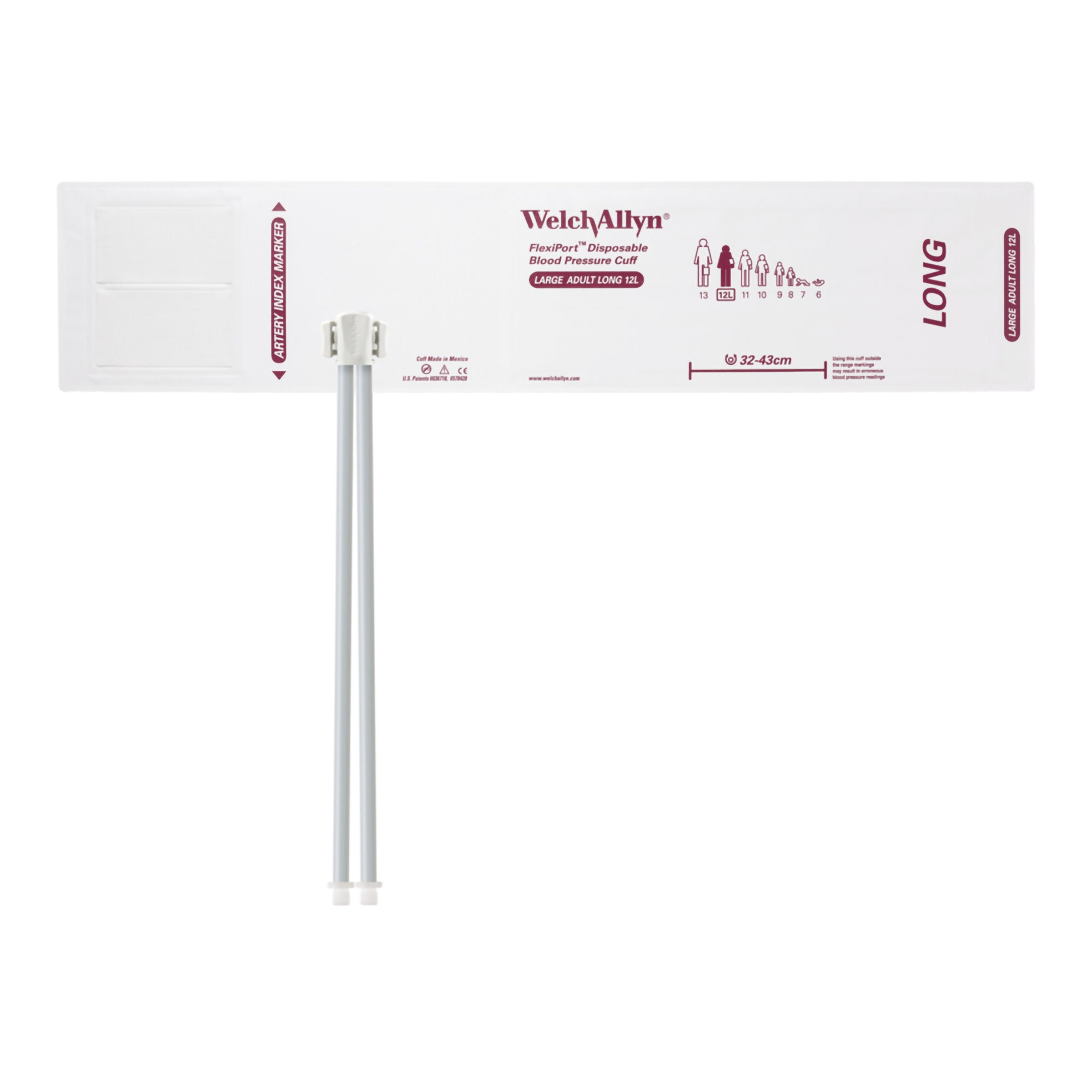 BP CUFF LG ADLT LONG 2TB SC 5/BX 4BX/CS