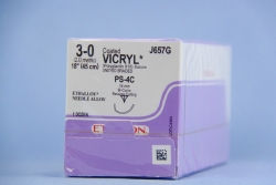 SUTURE, VICRYL UD BR CT 3-0 1 8" PS4C (12/BX)