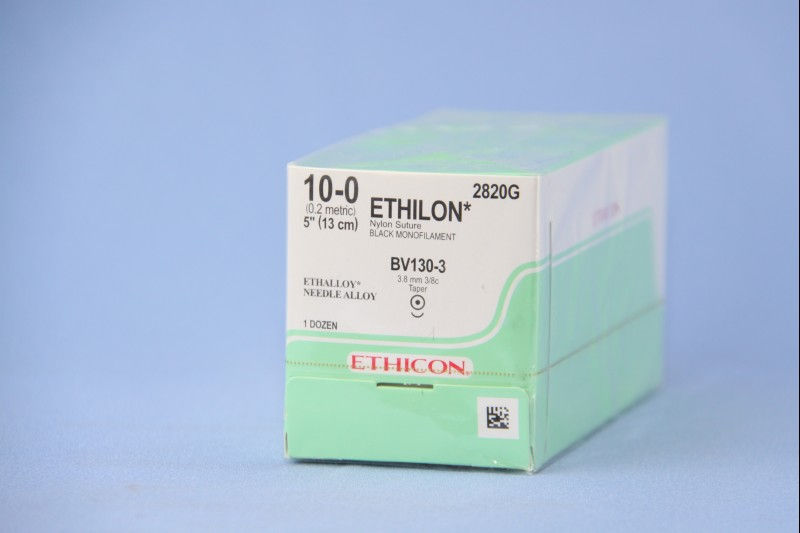 SUTURE, ETHILON BLK MONO 10-05" BV130-3 (12/BX)