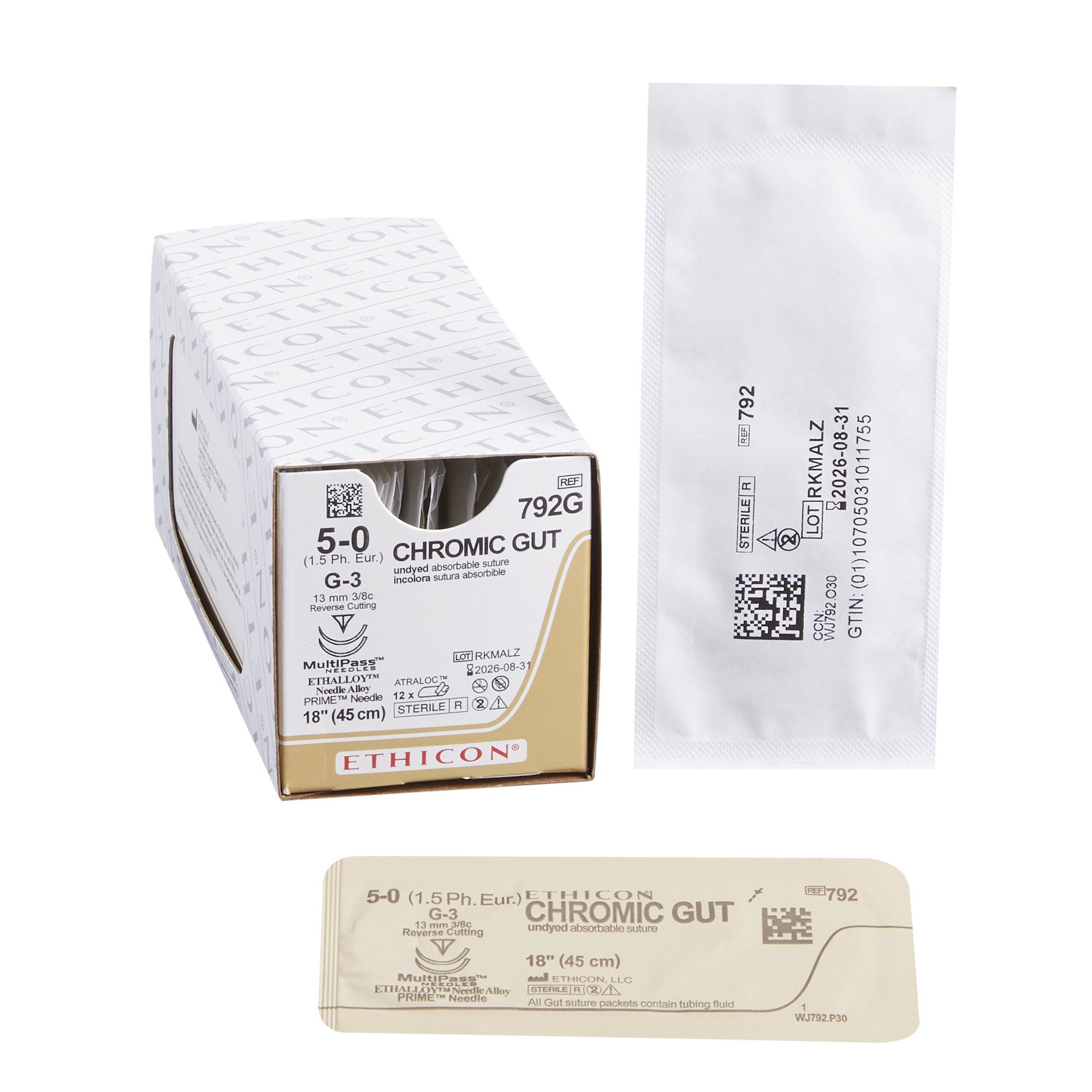 SUTURE, GUT CHR 5-0 18" G-3 (12/BX)