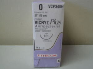 SUTURE, VICRYL+ VIO BR 0 27" CT-1 (36/BX)