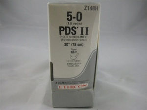 SUTURE, PDS VIO MONO 5-0 30" RB-2 (36/BX)