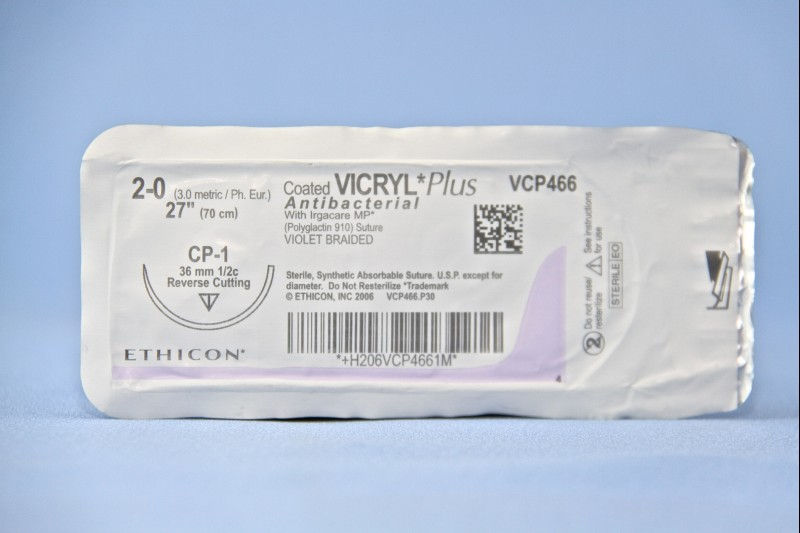 SUTURE, VICRYL+ ANTIBAC VIO BR2- 0 27" (36/BX)