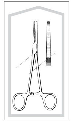 FORCEP, CRILE STRT 5 1/2" (25/CS)