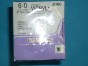 SUTURE, VICRYL VIO BR CT 6-0 8" S24 (12/BX)