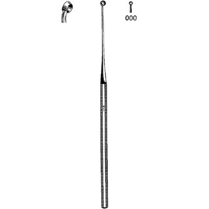 CURETTE, EAR BUCK SHRP ANGL #000