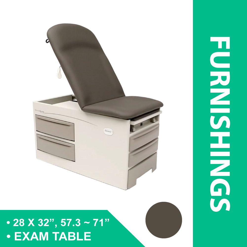 TABLE, EXAM ACCESS W/O OUTLET DEEP SAPPHIRE