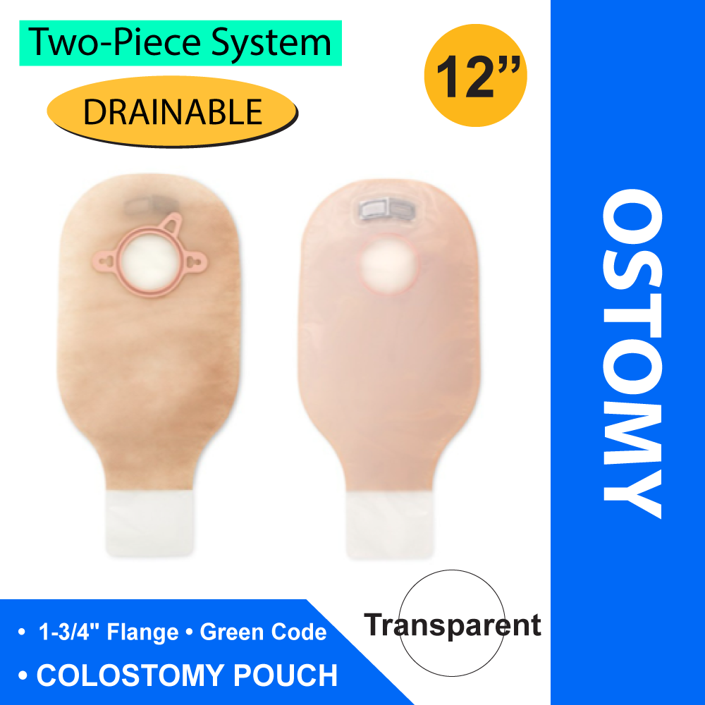 DRAIN, OSTOMY TRANSP W/FLTR 44MM 1 3/4" (10/BX)