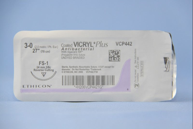 SUTURE, VICRYL+ UD BR 3-0 27" FS-1 (36/BX)