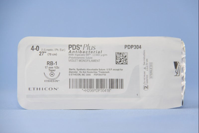 SUTURE, MONO PDS PLUS VIO 4-0 27" SA RB-1 (36/BX)