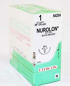 SUTURE, NUROLON BLK BR 1 30" CT-1 (36/BX)