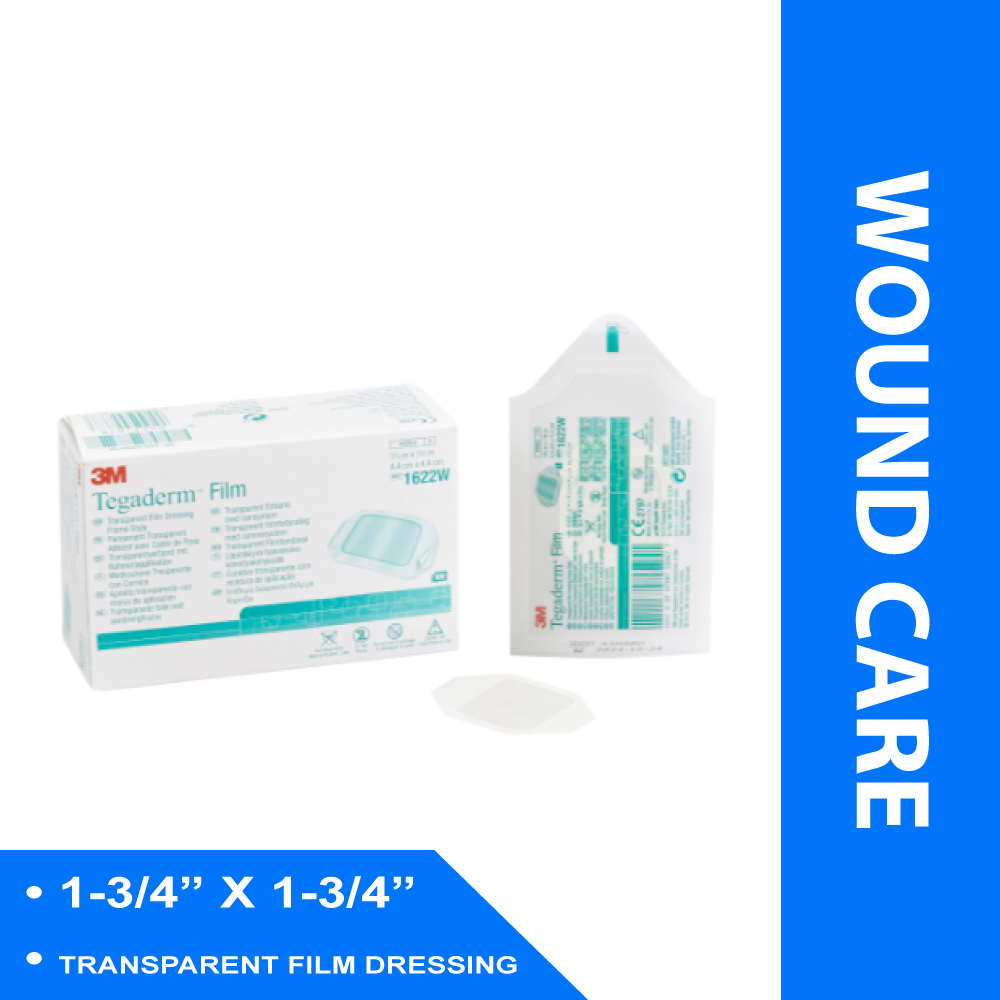 TRANSPARENT FILM DRESSING 3M™ 1-3/4 X 1-3/4" FRAME STYLE RECTANGLE STERILE