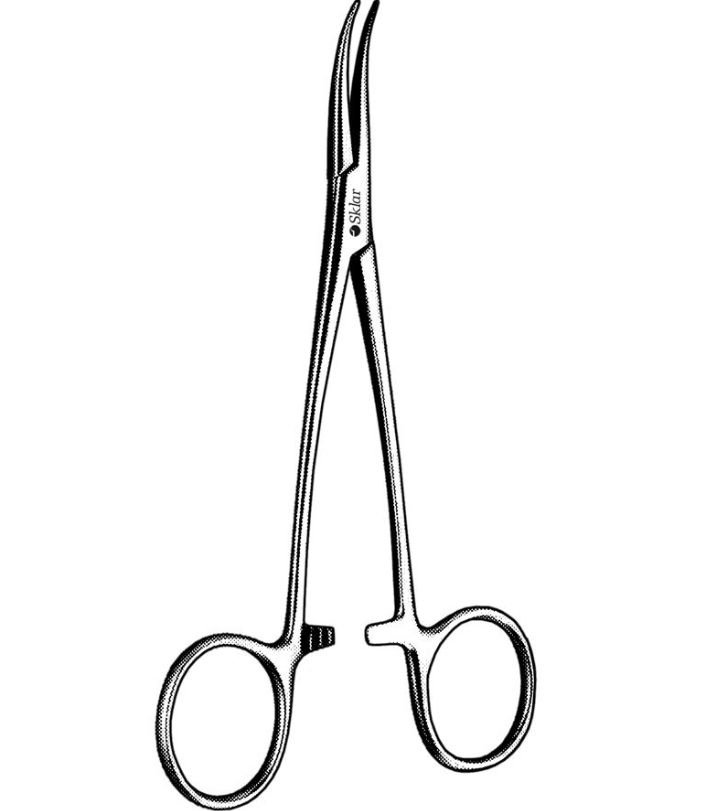 FORCEP, HEMOSTATIC CRVD SERR 5" D/S