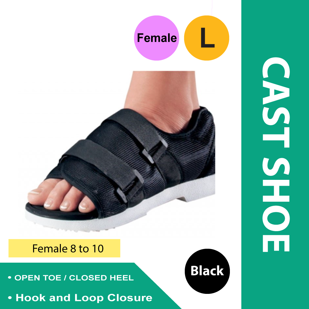 SHOE, MED SURG WOMENS LG BLK