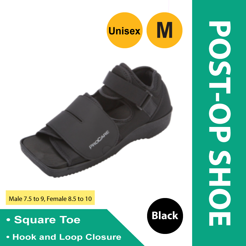 SHOE, POST-OP SQ TOE MED