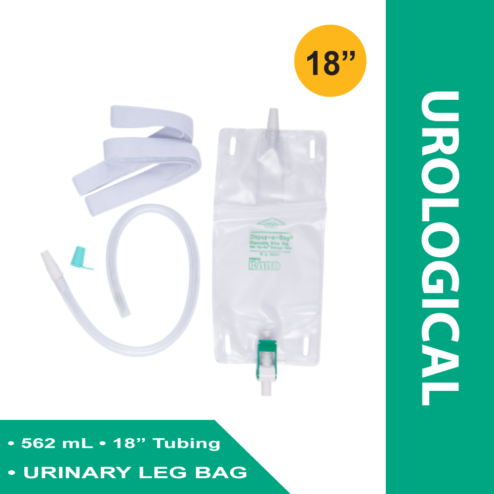 BAG, LEG W/TU & STRAP MED 19OZ(50/CS) BARD