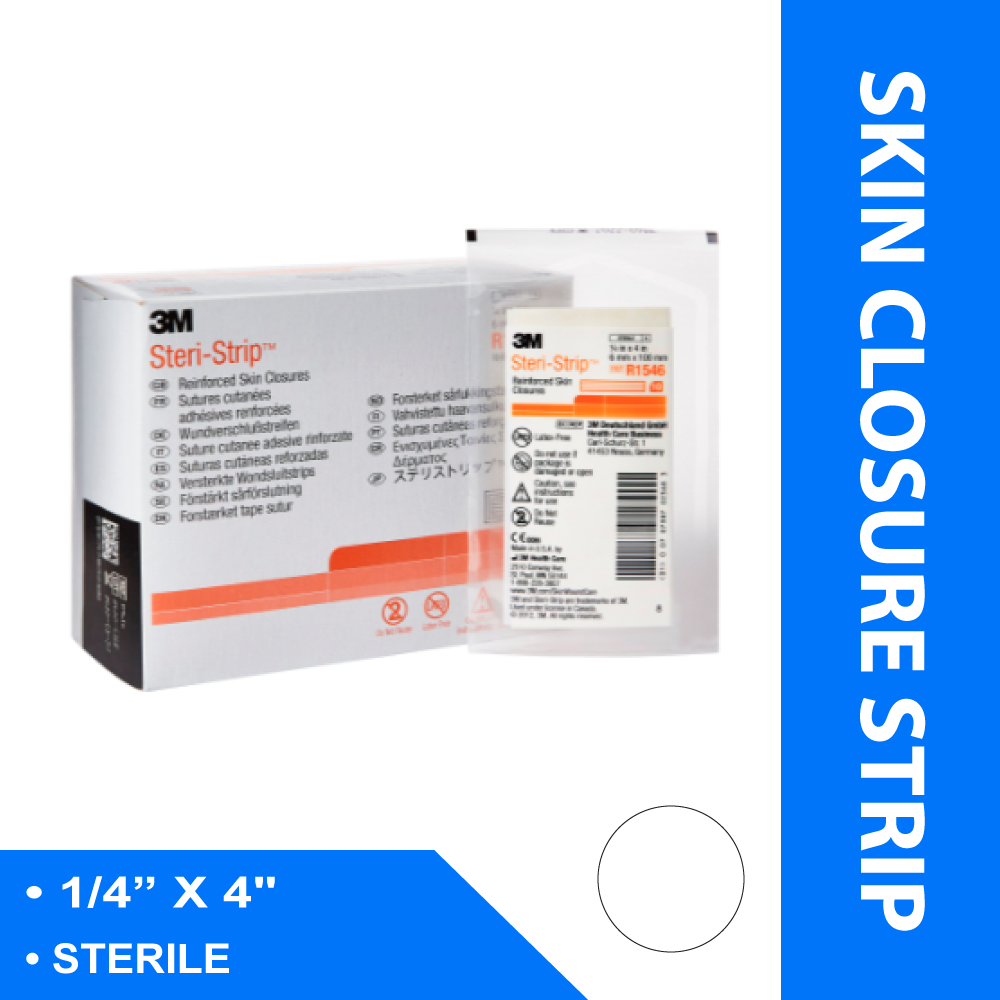 SKIN CLOSURE STRIP STERI-STRIP™ 1/4 X 4" NONWOVEN MATERIAL REINFORCED STRIP WHT