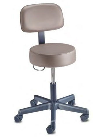 STOOL, EXAM 5LEG SPINLIFT ADJ RBLU