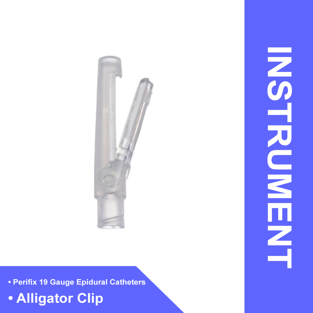CLIP, ALLIGATOR F/CATH 18-19G (50/CS)
