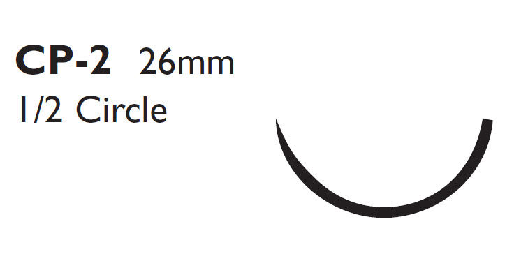 SUTURE, PDS REVERSE CUTTING SZ0 27" CP-2 NDL (36/BX)