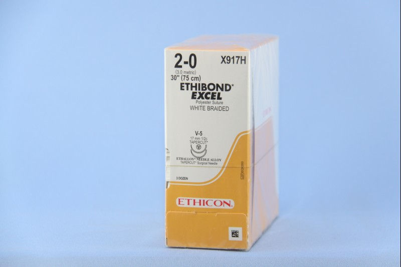 SUTURE, ETHBND WHT BR 2-0 30" V-5 B917H (36/BX)