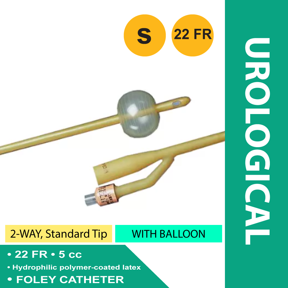 CATHETER, FOLEY 22FR 5CC (12/CS) 165022 BARD