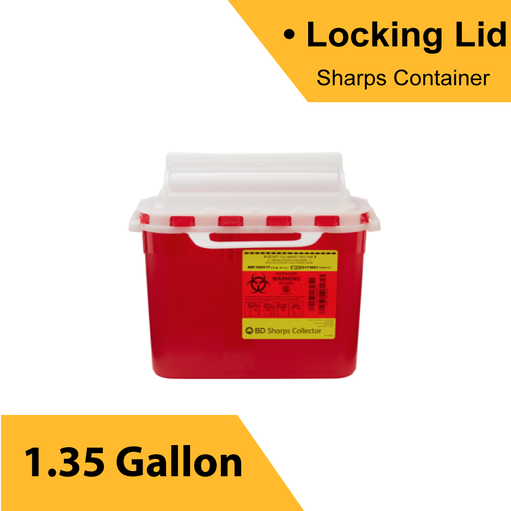 CONTAINER, SHARPS RED 5.4QT NXT GEN (20/CS)