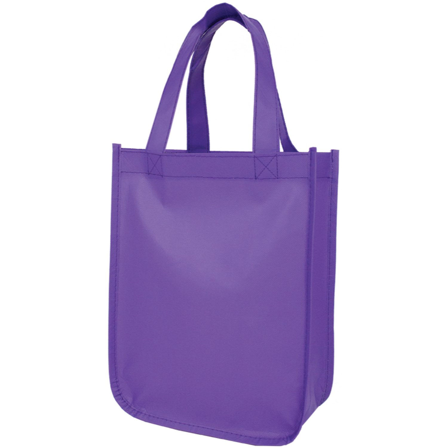 Non-Woven Compact Laminated Tote Bag - Purple