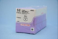SUTURE, VICRYL UD BR CT 6-0 1 8" PS3 (12/BX)