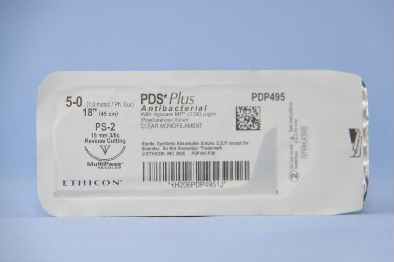 SUTURE, PDS MONO CLR 5-0 18" SA PS-2 (12/BX)