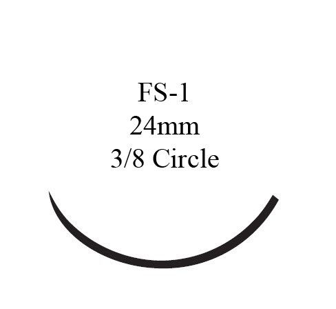 SUTURE, ETHILON BLK MONO 4-0 FS-1 (36/BX)
