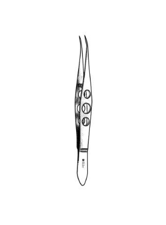 FORCEP, ECONO BARRAQUER CILIA SMOOTH STRT ANGL 1MMX7.5MM