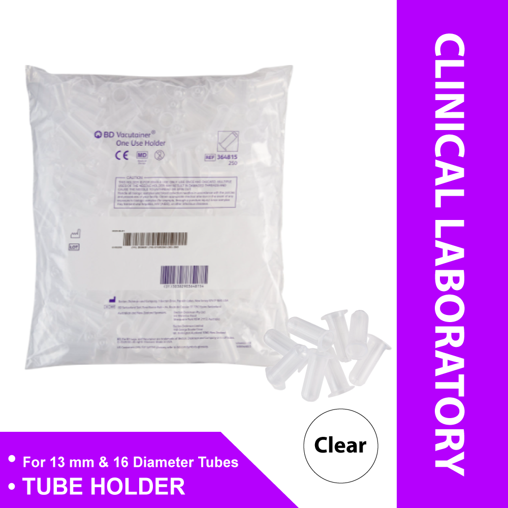 HOLDER, TUBE ONE USE NON-STACKABLE (250/BG)