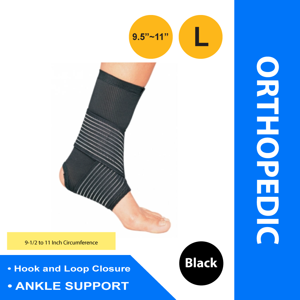 ANKLE SUPPORT, DBL STRAP LG