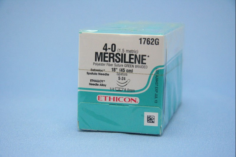 SUTURE, MERSLEN LTGRN BR 4-0 18" S-24 (12/BX)