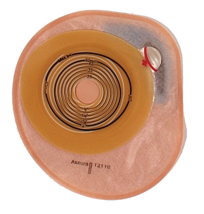 POUCH, ASSURA CLSD 1PC PRECUT 1 3/8" SM (30/BX)