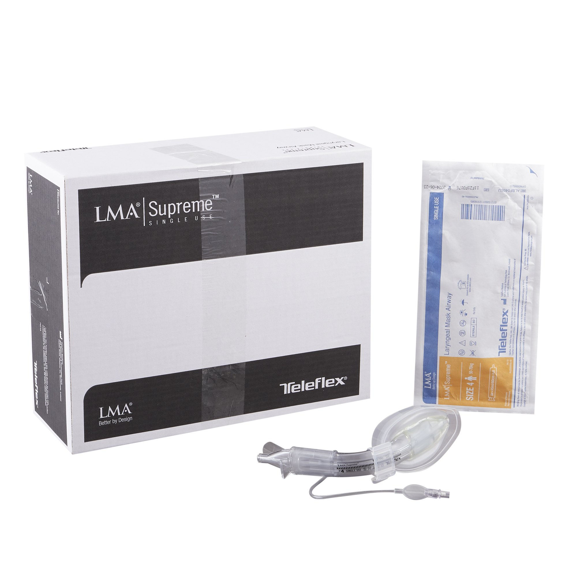 AIRWAY, LMA SUPREME ADLT SZ4 50-70KG 45ML 14FR (10/BX)