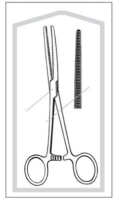 FORCEP, ROCH-PEAN CURVED ECONO7 1/4" (25/CS)
