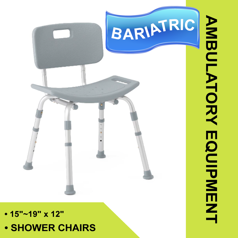 GRAY KNOCKDOWN SHOWER CHAIR,EACH