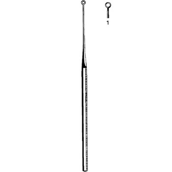 CURETTE, EAR BUCK BLNT STRT SZ1