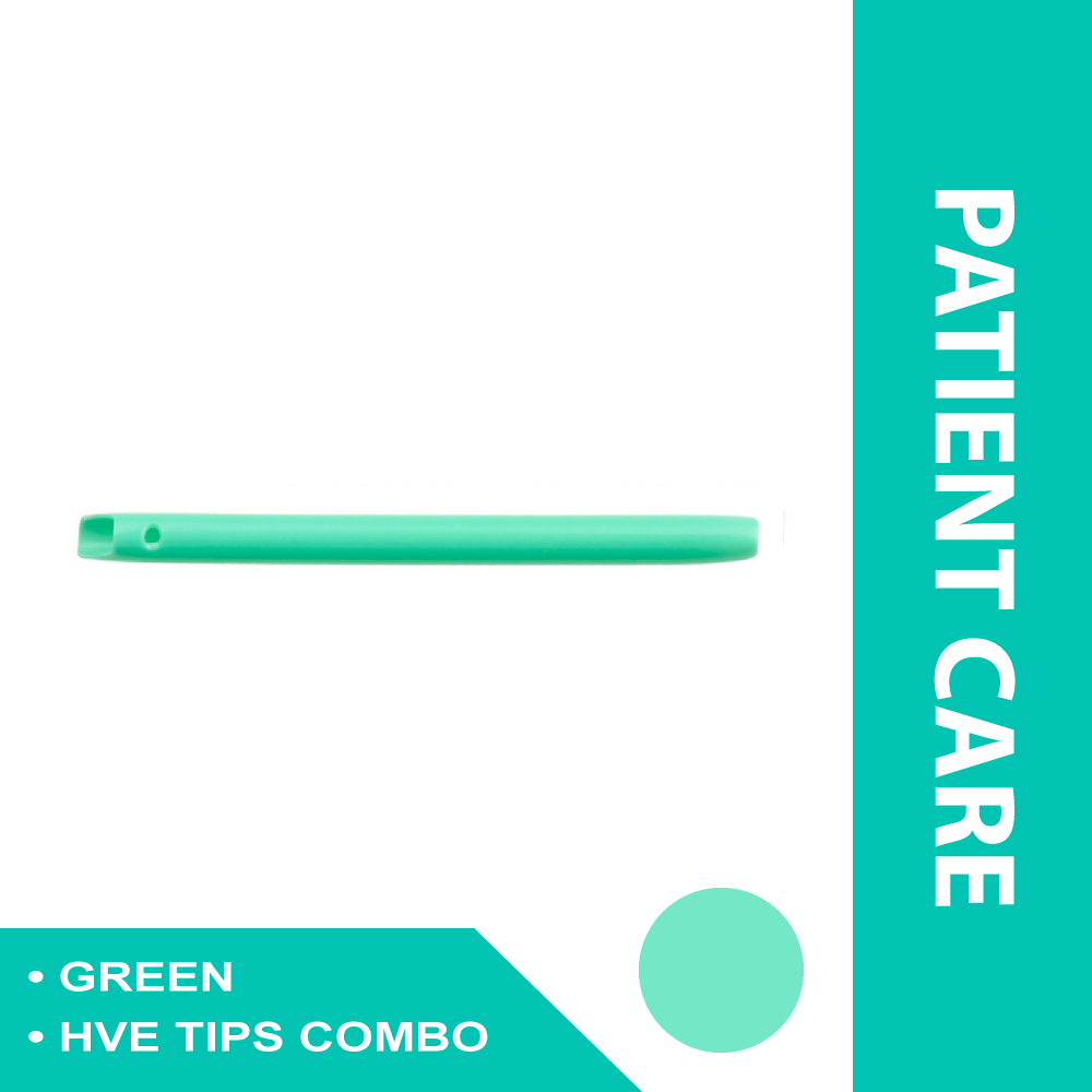 HVE TIPS COMBO VENTED/NON-VENTED GREEN