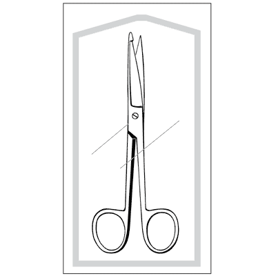 SCISSOR, KNOWLES BANDAGE STR 5.5" (25/CS)