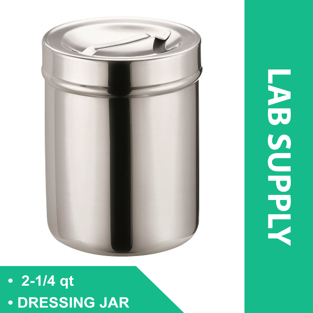 STAINLESS DRESSING JAR 2-1/4QT