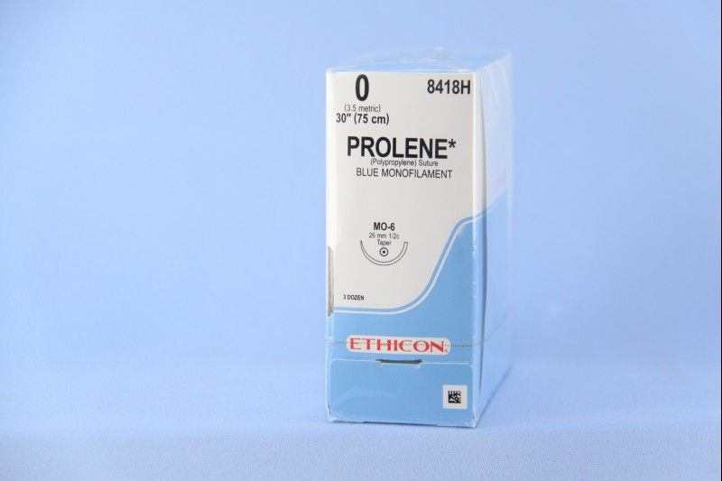 SUTURE, PROLENE BLU MONO 0 30"MO-6 (36/BX)