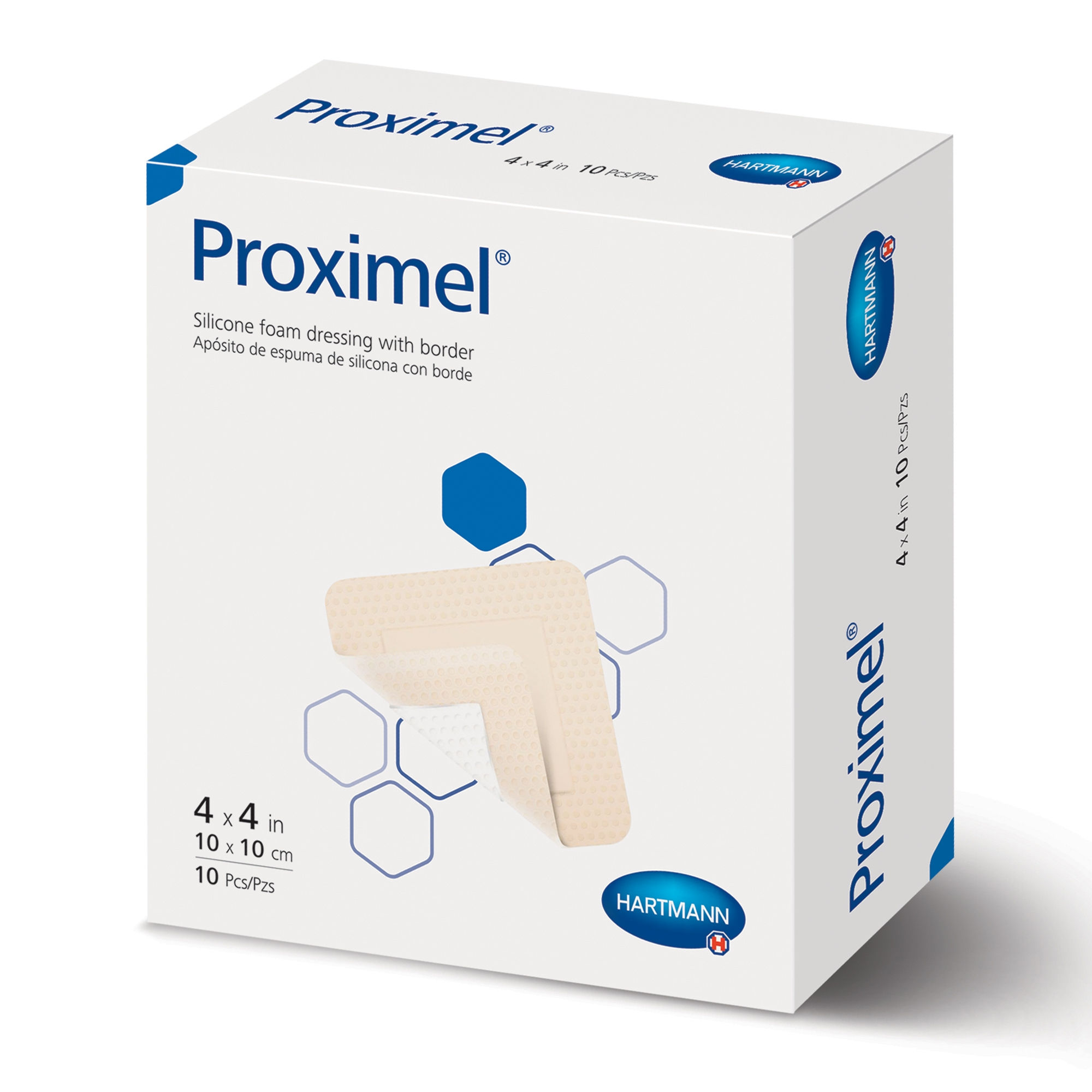 DRESSING, WND PROXIMEL BASIC FM W/BRDR 4X4" (10/BX 6BX/CS)