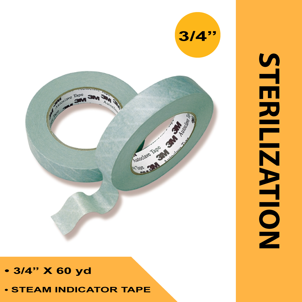 STEAM INDICATOR TAPE 3M™ COMPLY™ 3/4 INCH X 60 YARD STEAM