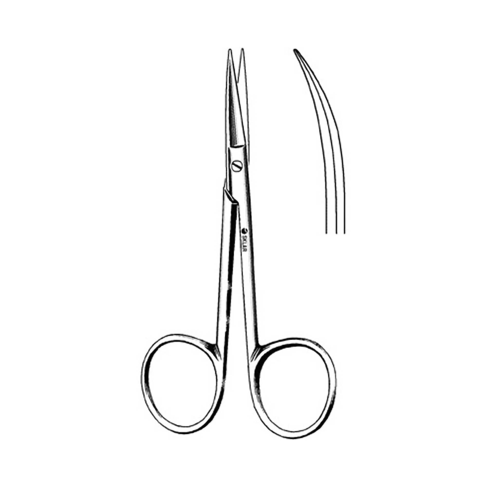 SCISSOR, SEALY DISS CVD 4 1/4"BLNT END