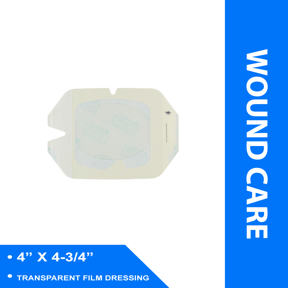 TRANSPARENT FILM DRESSING 3M™ 4 X 4-3/4" FRAME STYLE DELIVERY RECTANGLE STERILE
